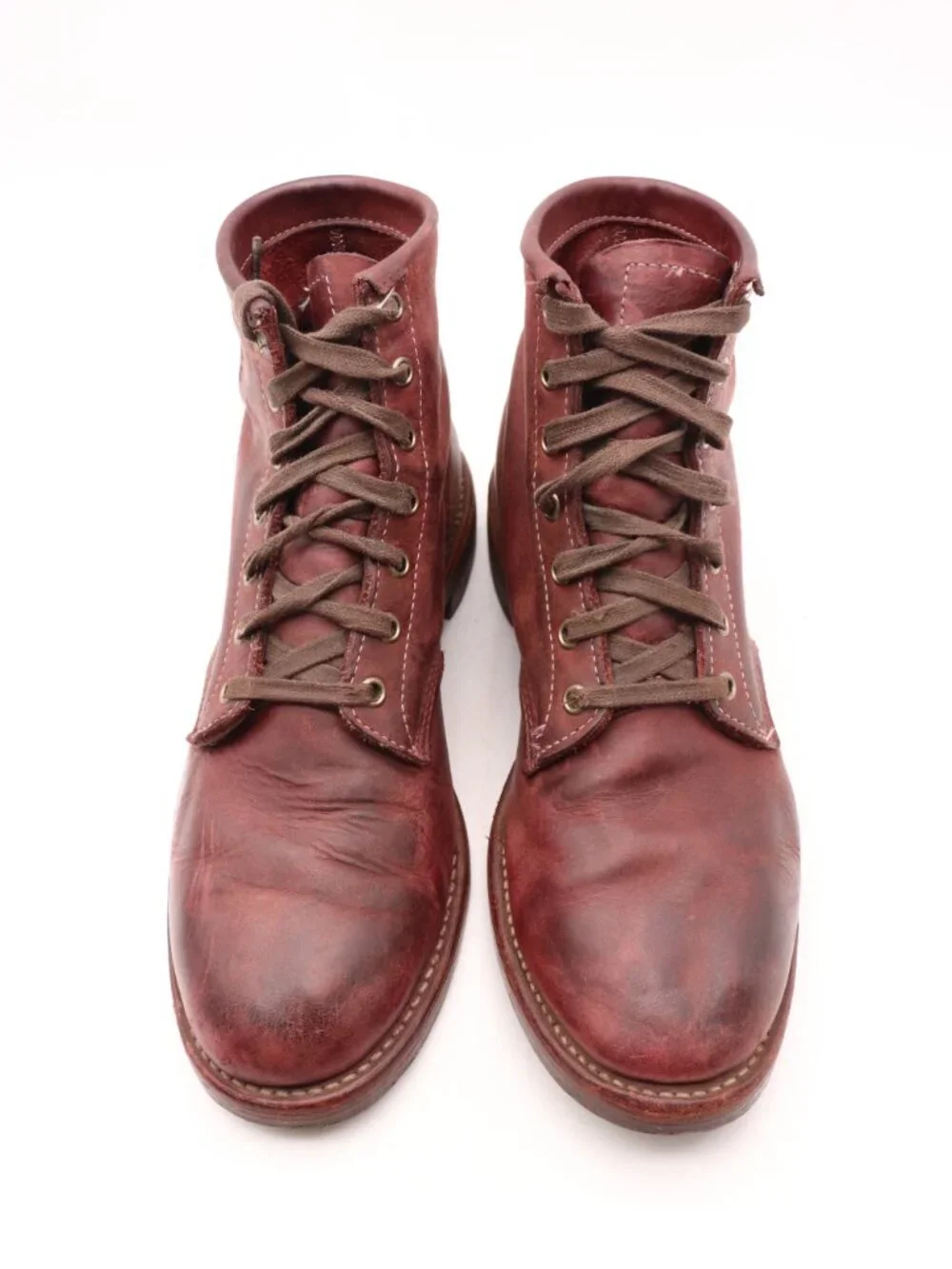 Chippewa 1901 Ankle Boots Men's Size 10.5 Burgundy Leather Lace Up USA